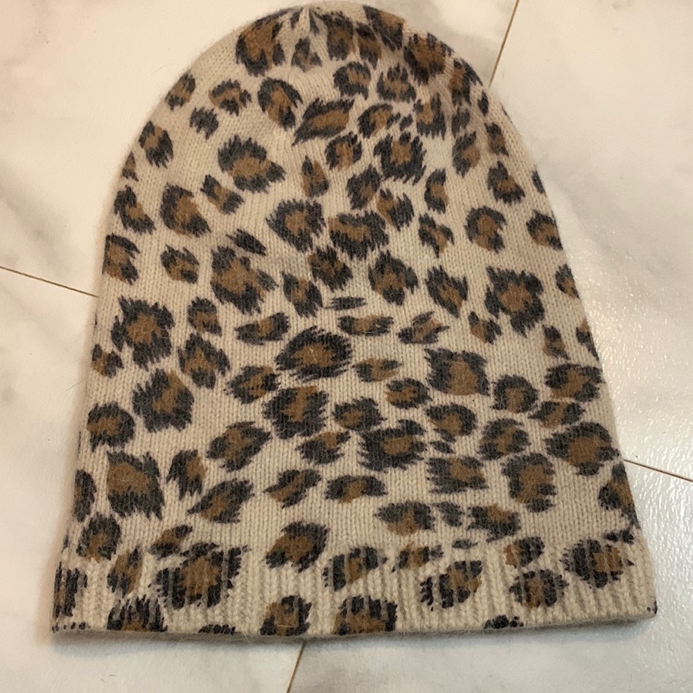 H&M Leopard Beanie Hat